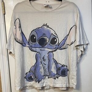 Women’s White Watercolor Graphic T-Shirt